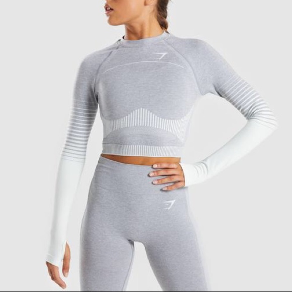 Gymshark Amplify Seamless Crop Top Long Sleeve